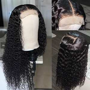 24 inch long curly synthetic black