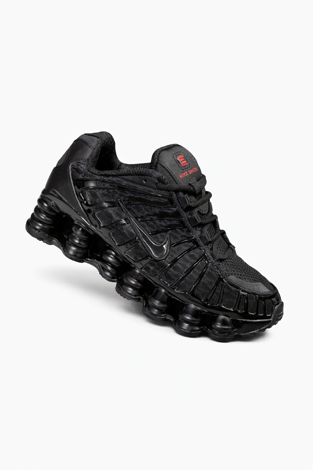 nike shox running sneakers (black/red) nike shox running sneakers (black/red)