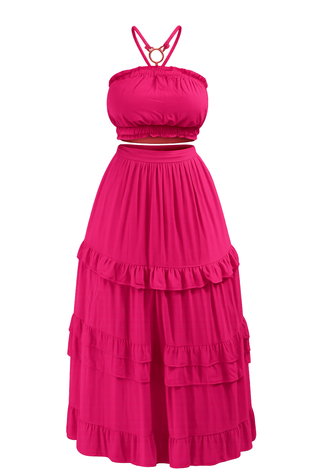 ruffle tiered two piece set ruffle tiered two piece set