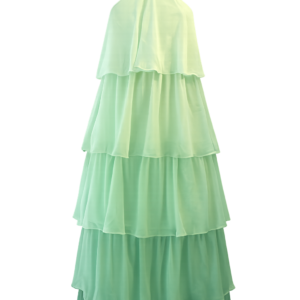 mint layered halter dress