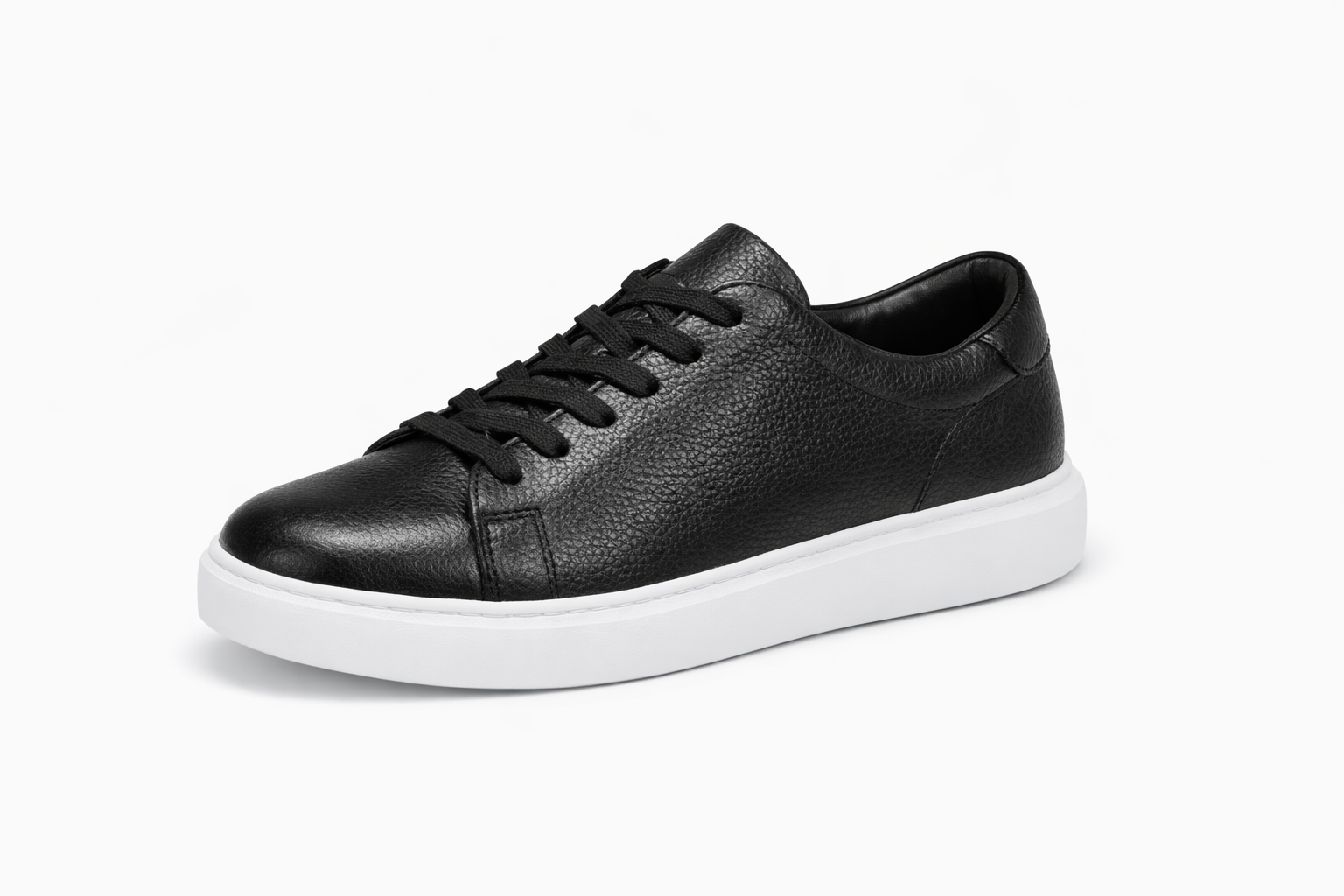 onater black leather sneaker onater black leather sneaker
