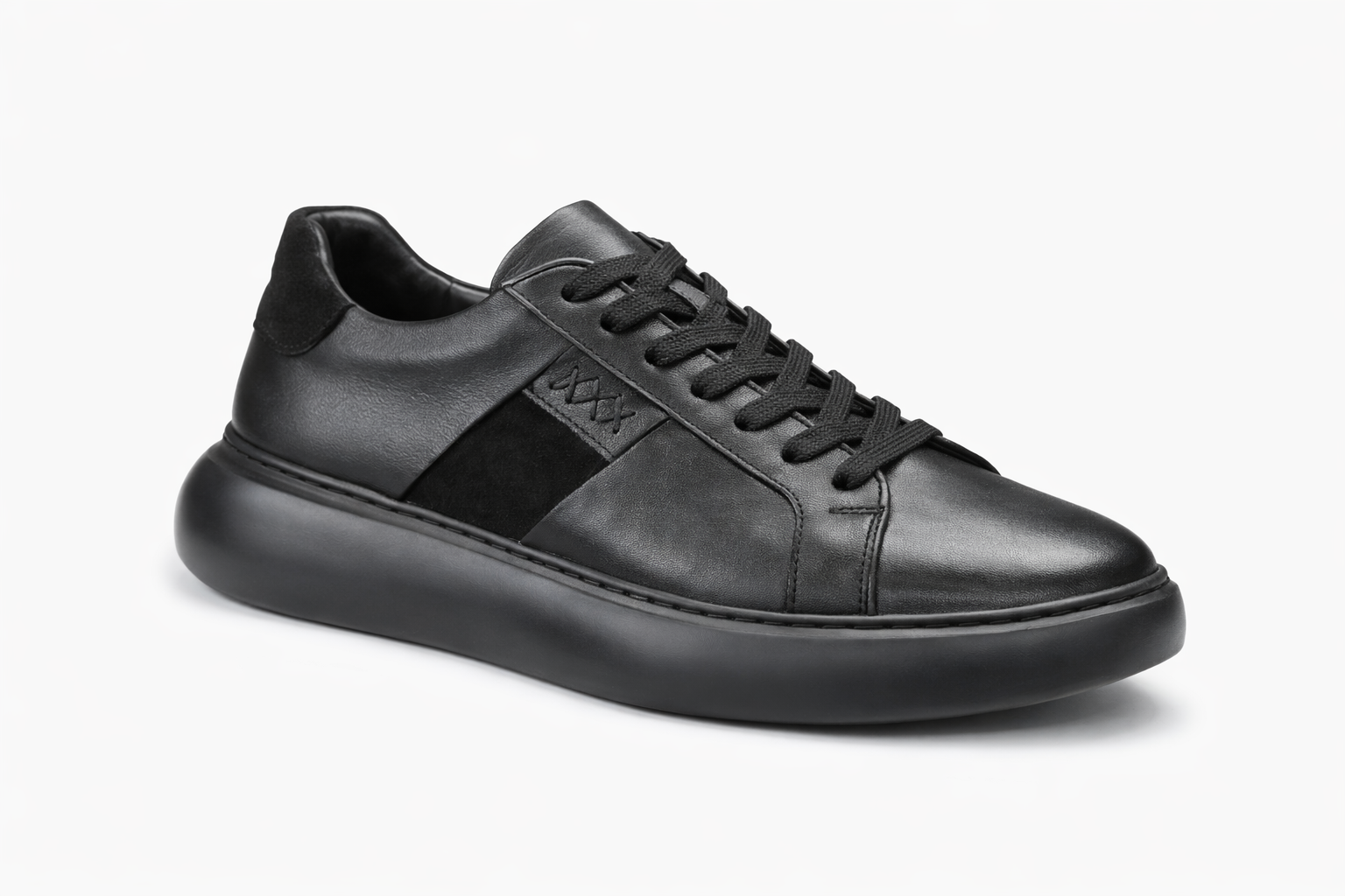 onater black leather sneaker onater black leather sneaker
