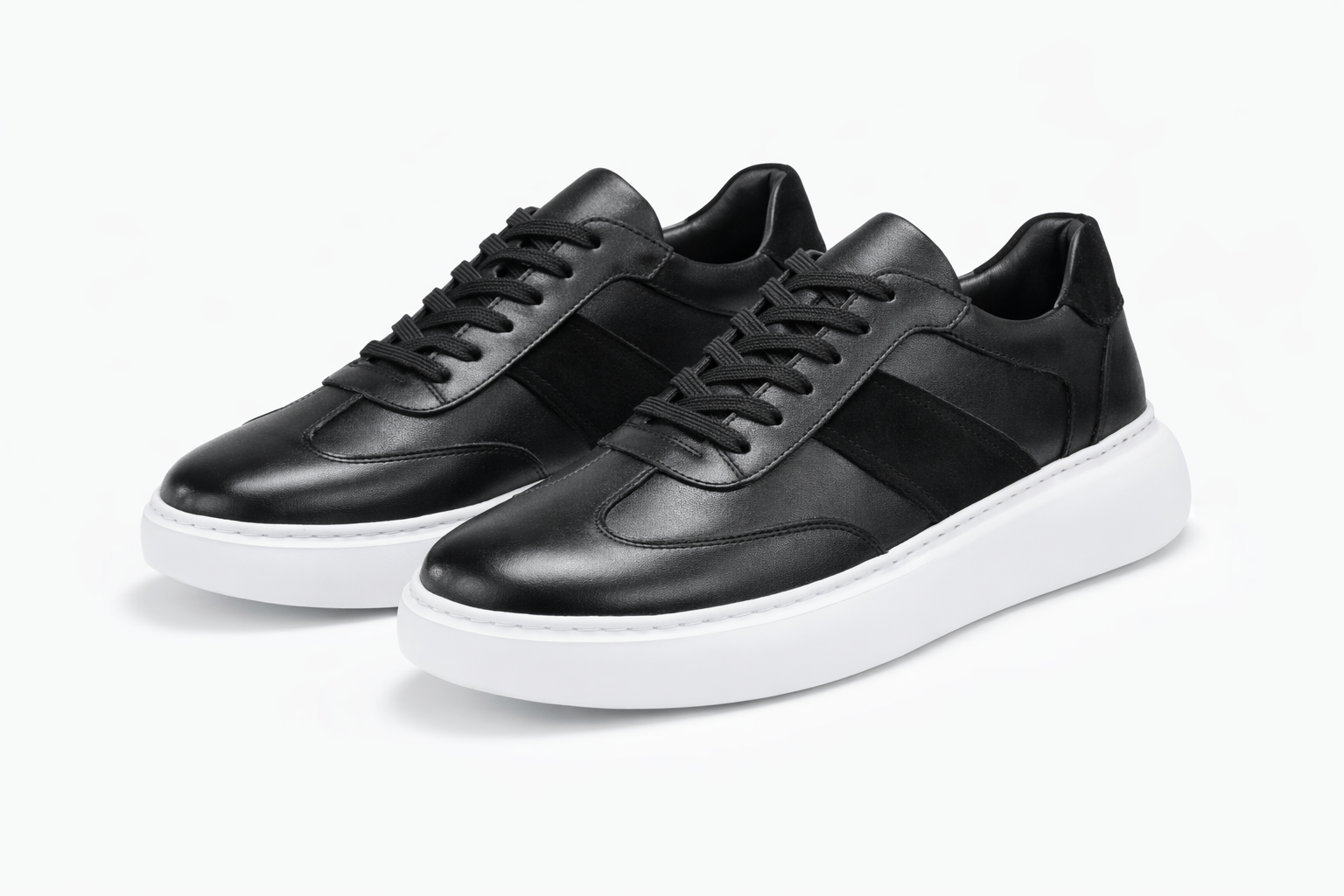 onater black leather sneaker onater black leather sneaker