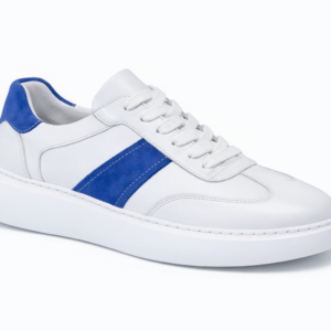 onater white & blue suede sneakers