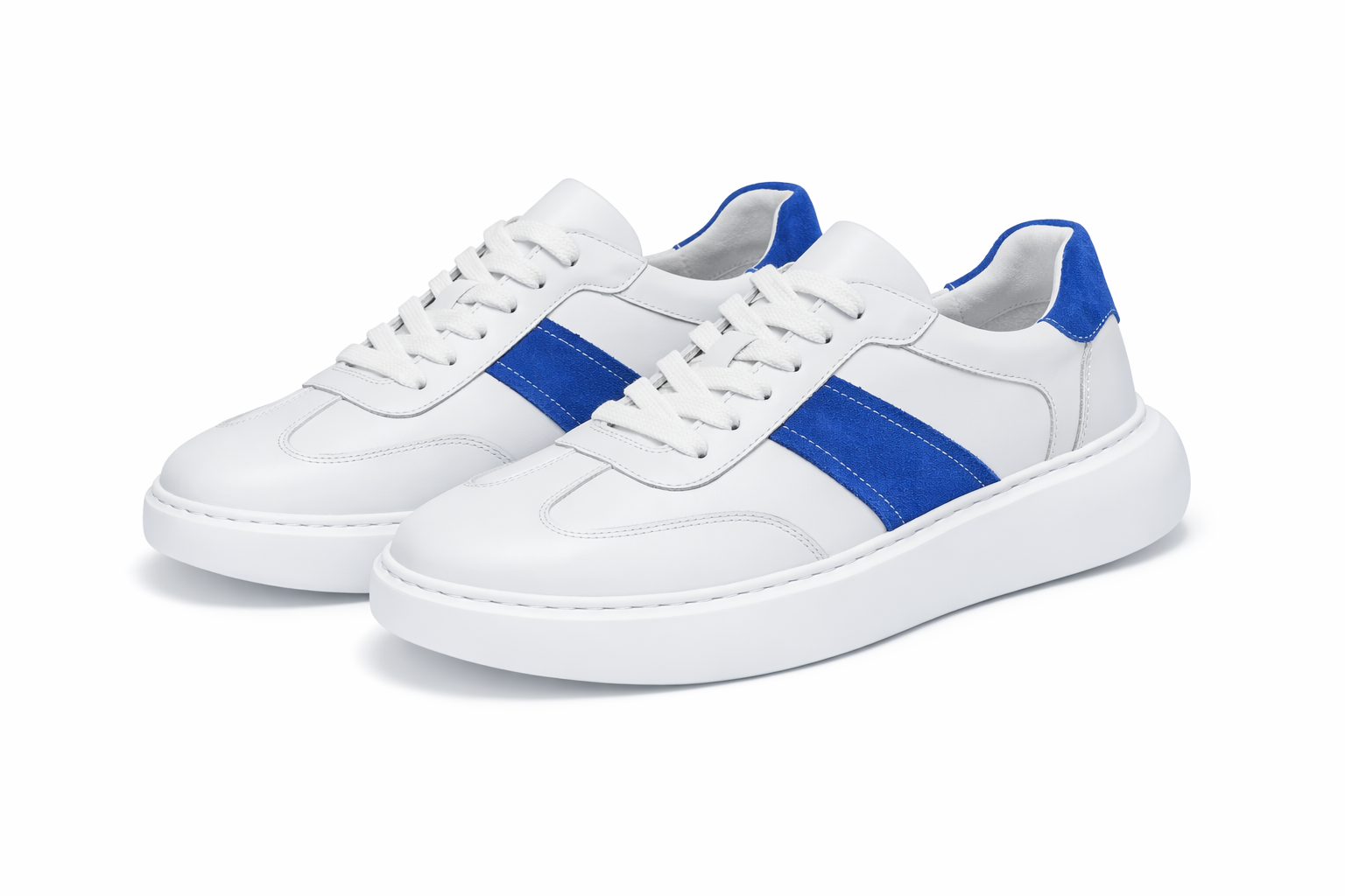 onater white & blue suede sneakers onater white & blue suede sneakers