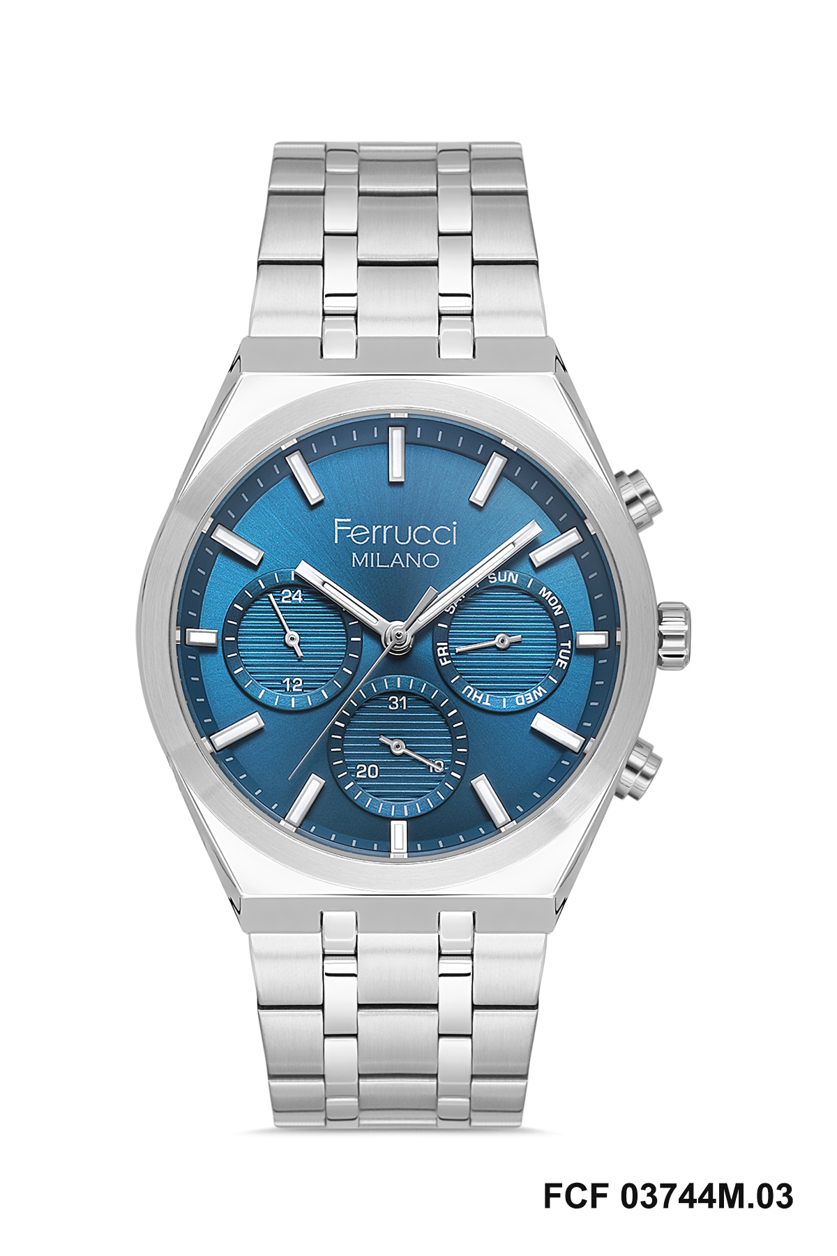 ferrucci milano stainless steel wristwatch ferrucci milano stainless steel wristwatch