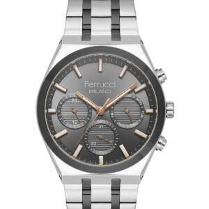 ferrucci milano stainless steel wristwatch