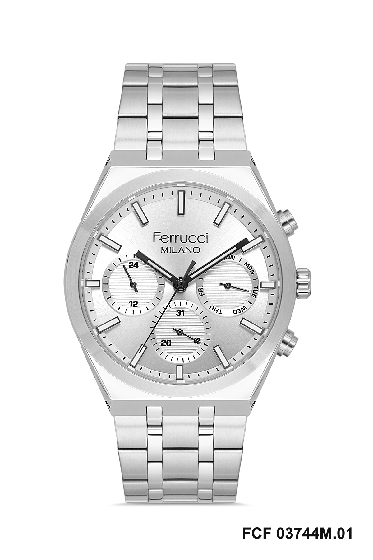 ferrucci milano stainless steel wristwatch ferrucci milano stainless steel wristwatch