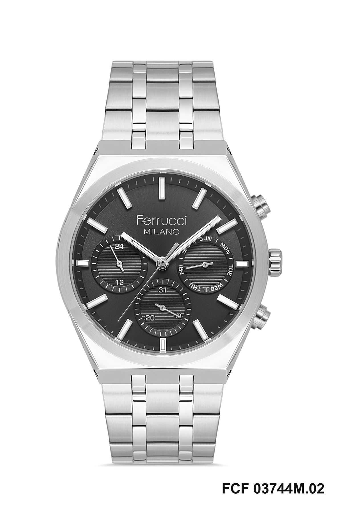 ferrucci milano stainless steel wristwatch ferrucci milano stainless steel wristwatch