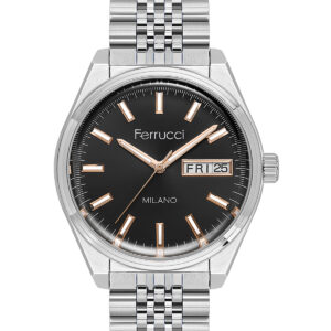 ferrucci milano stainless steel wristwatch