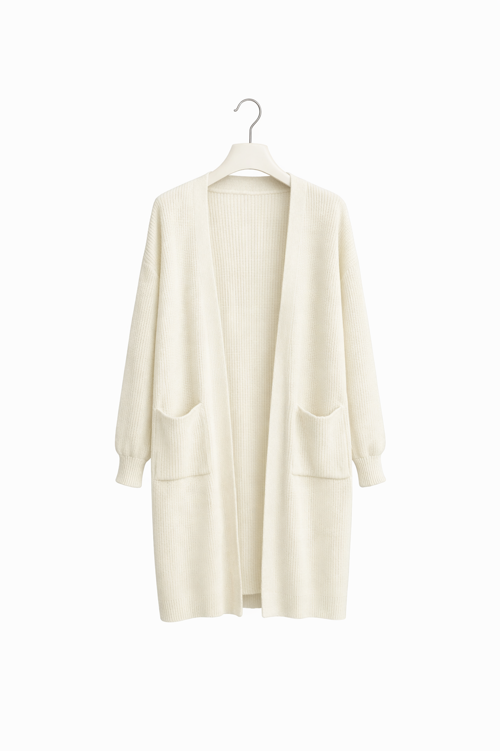 cream ribbed knit cardigan cream ribbed knit cardigan