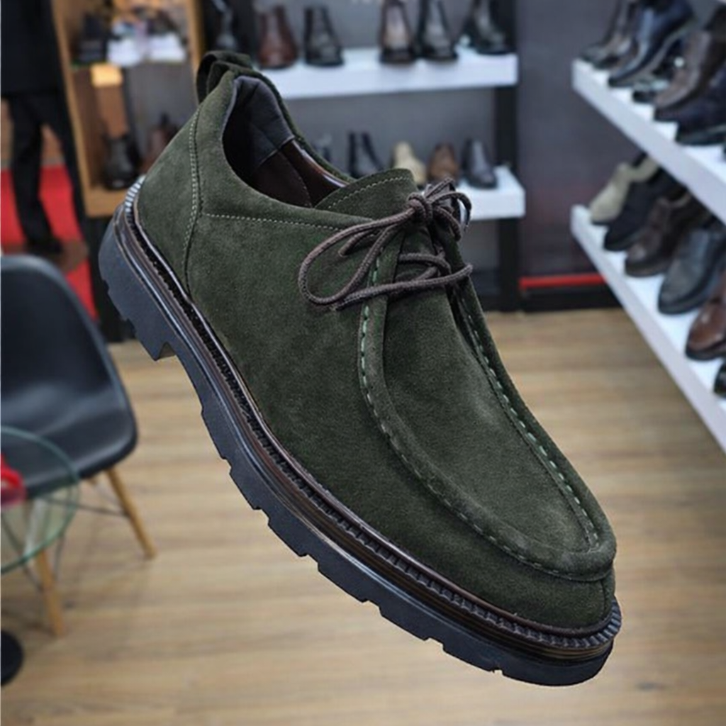 dark green suede casual shoe dark green suede casual shoe