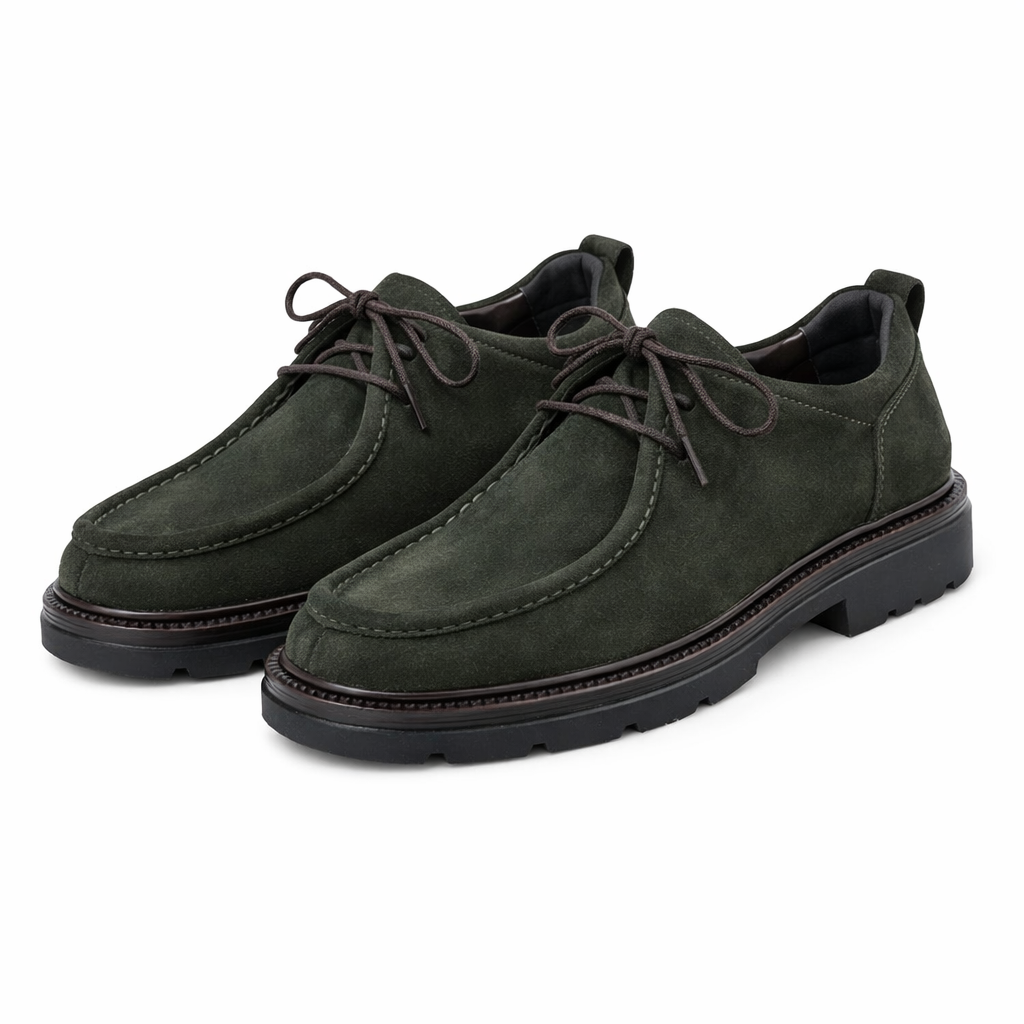 dark green suede casual shoe dark green suede casual shoe
